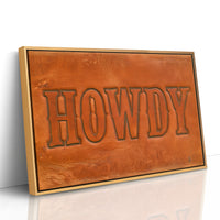 Howdy, Tooled In Leather