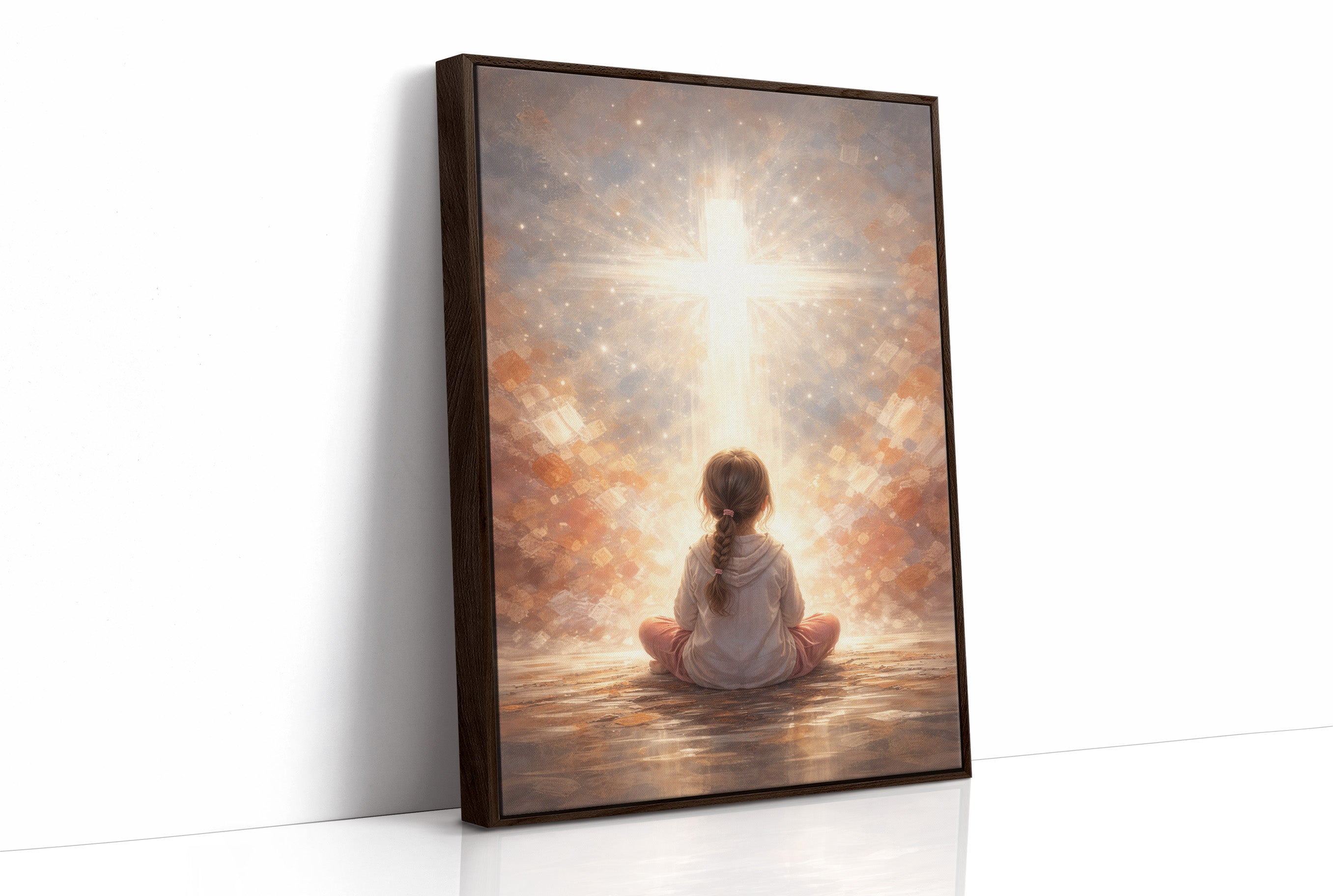 Celestial Whispers Guide Innocent Prayer