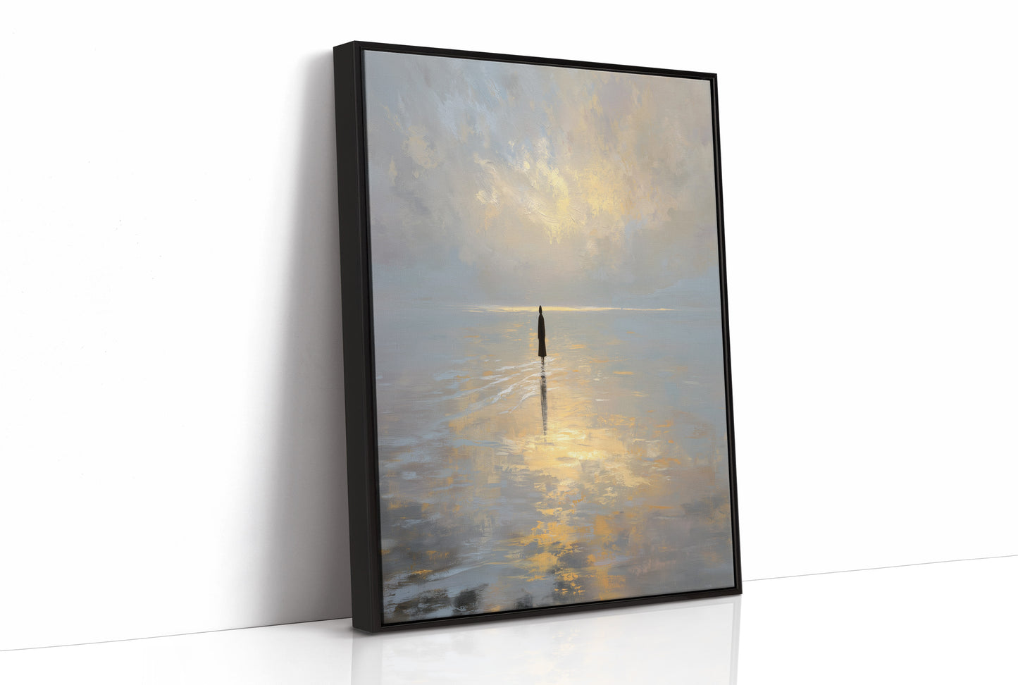 Solitude Walks Upon Golden Waters