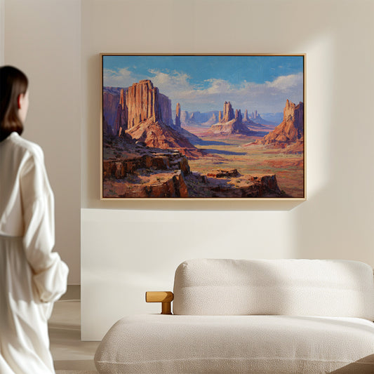 Monoliths Dance Under Desert Light