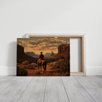 Sunset Maps The Canyon's Heart