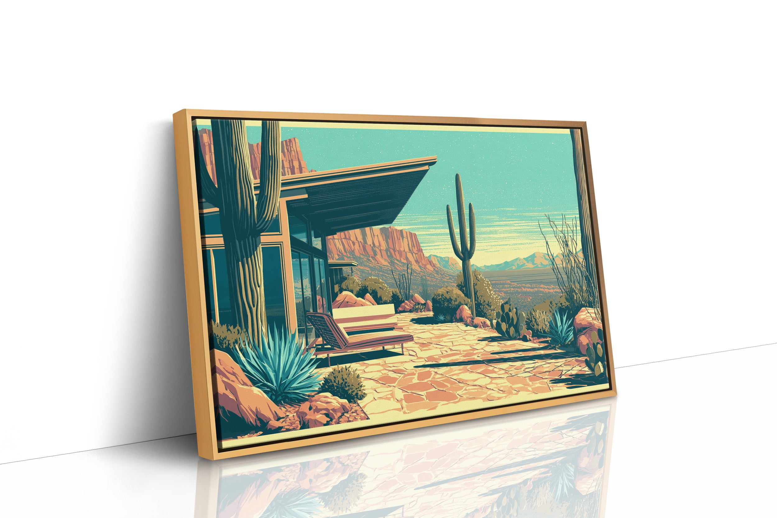 Canyon View, Mid-Century Patio
