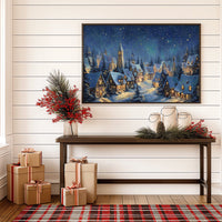 Starlit Village Keeps Winter's Secret