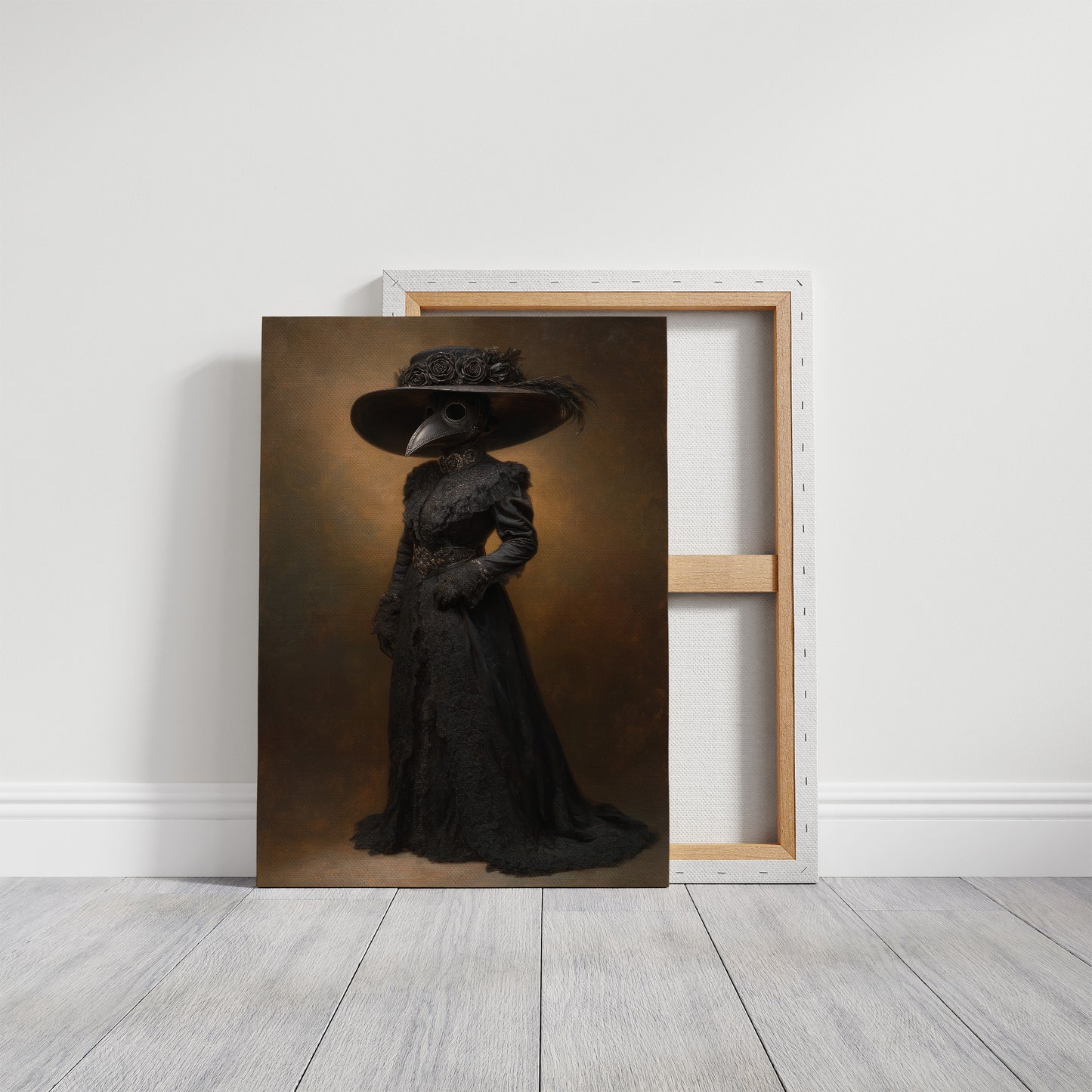 Plague Doctor's Victorian Silhouette