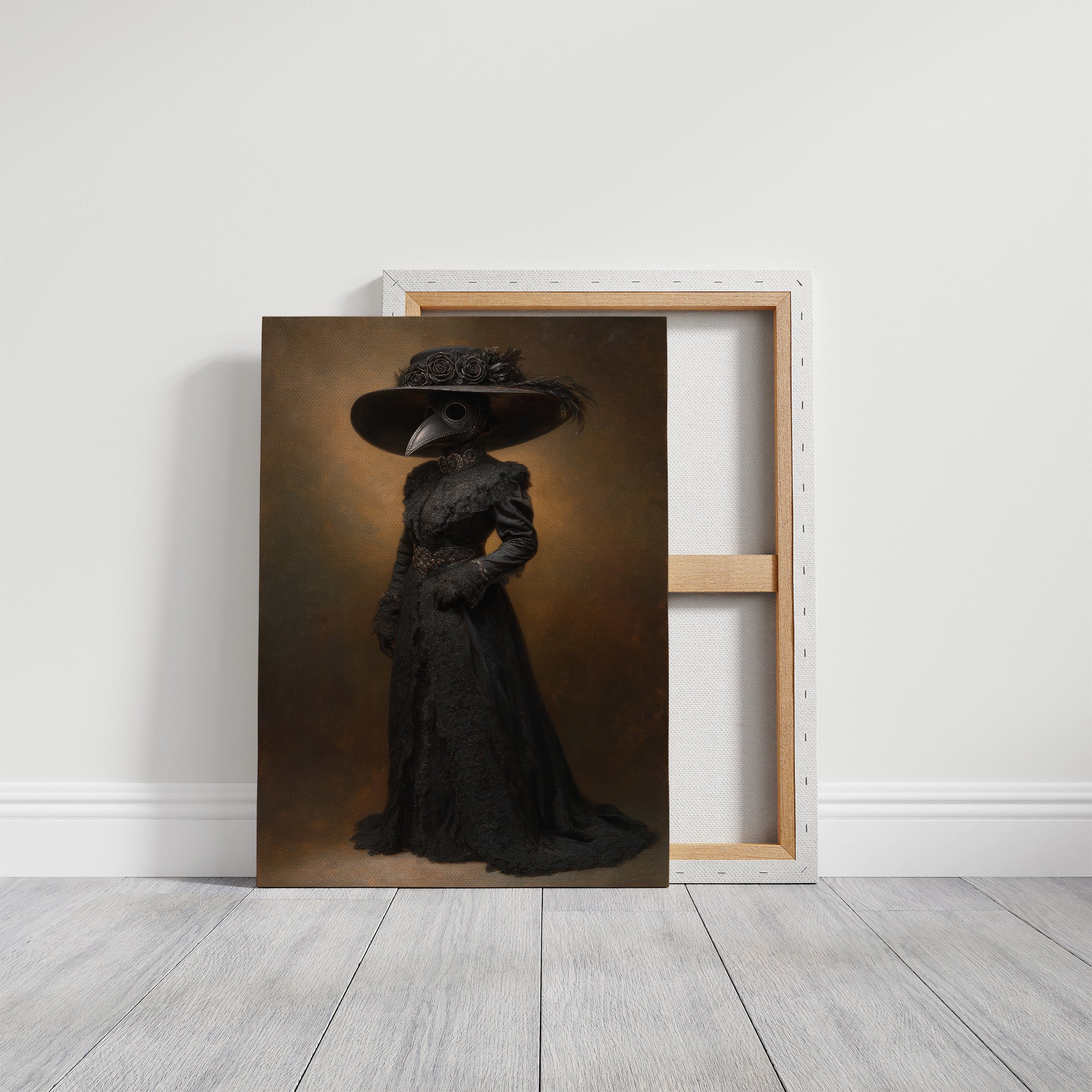 Plague Doctor's Victorian Silhouette