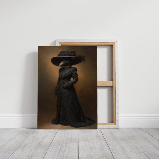 Plague Doctor's Victorian Silhouette