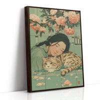 Peach Blossoms Guard Afternoon Dreams