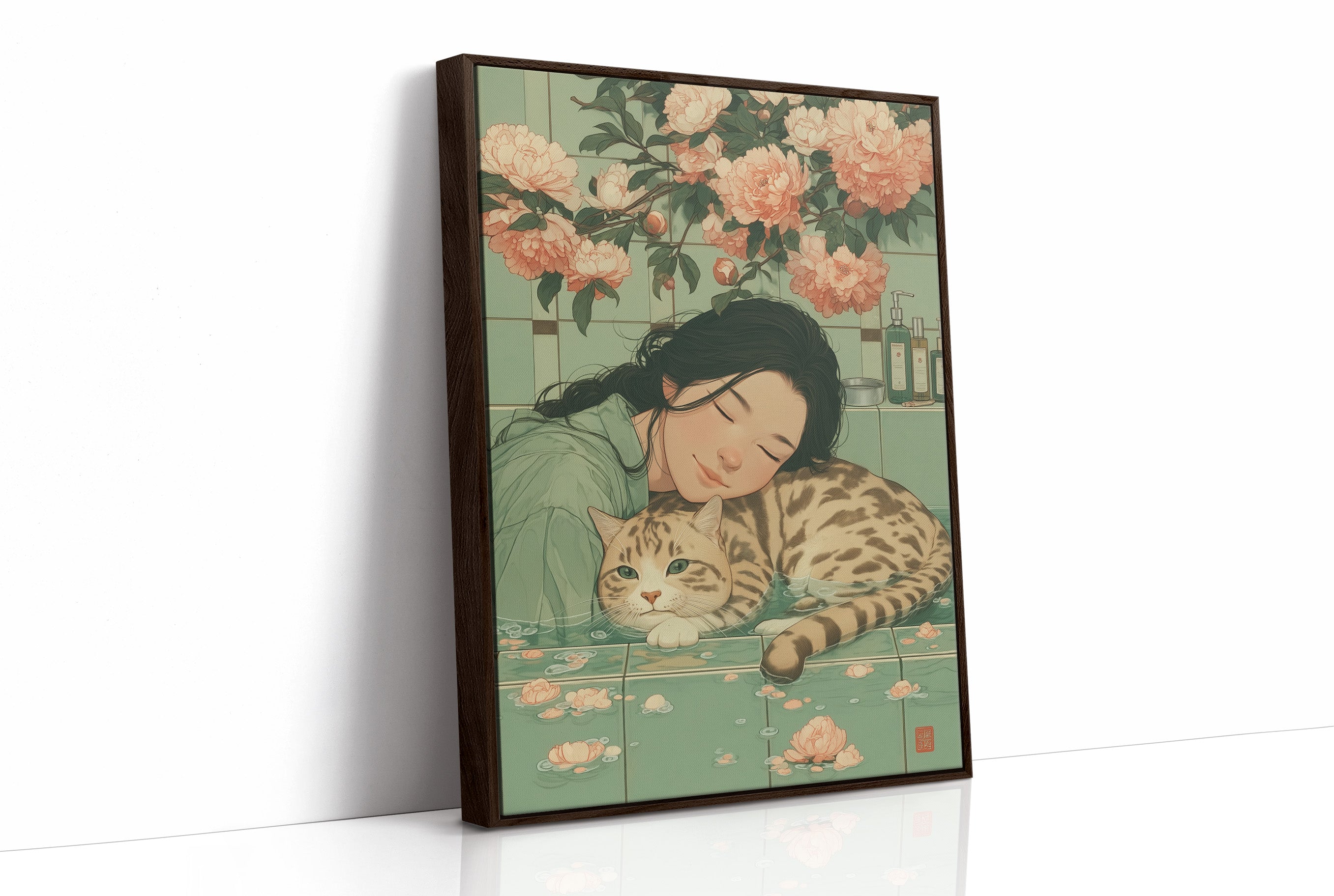 Peach Blossoms Guard Afternoon Dreams