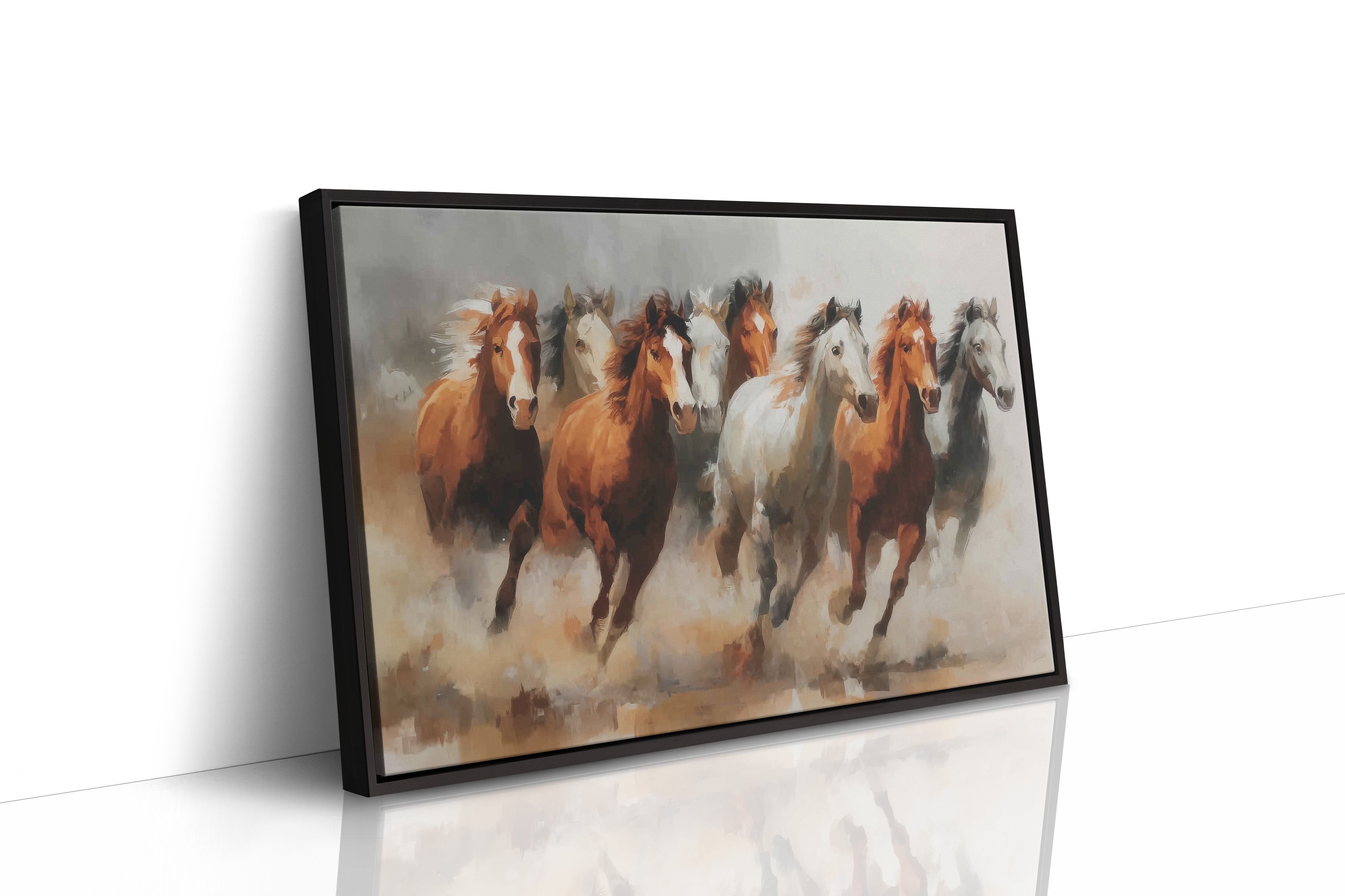 Thunder Hooves Dance Through Desert Dust