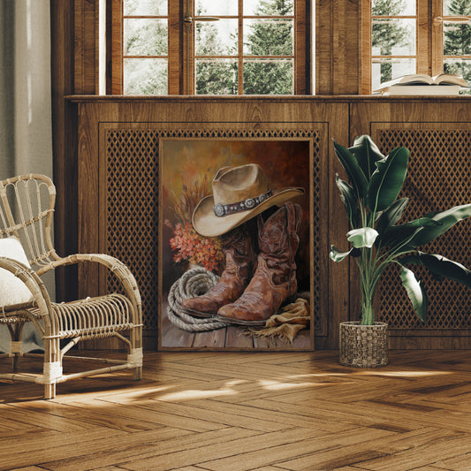 Weathered Boots Tell Ranch Stories