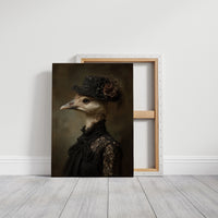 Feathered Nobility In Vintage Attire