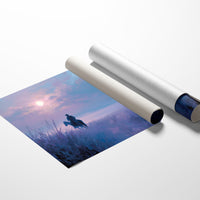 Twilight Rider Crosses Misty Waters