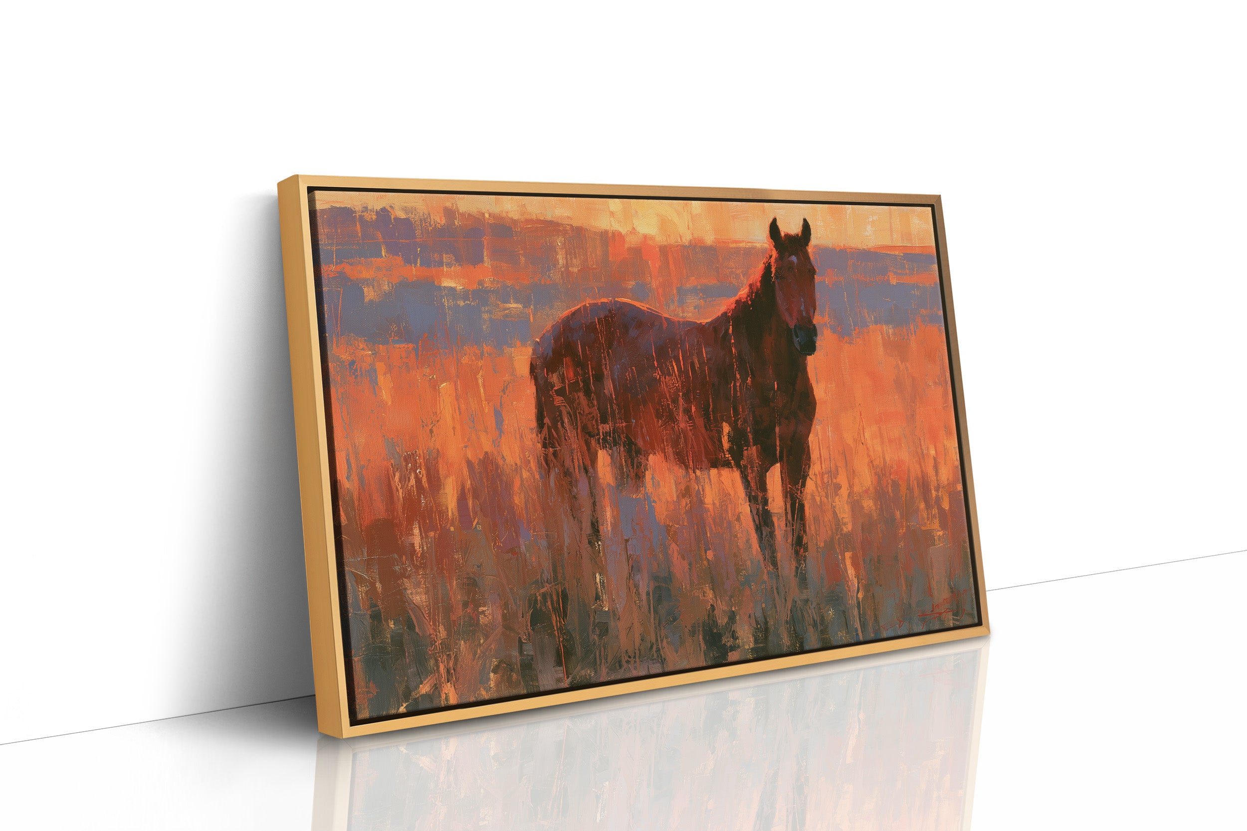 Horse Facing The Blaze