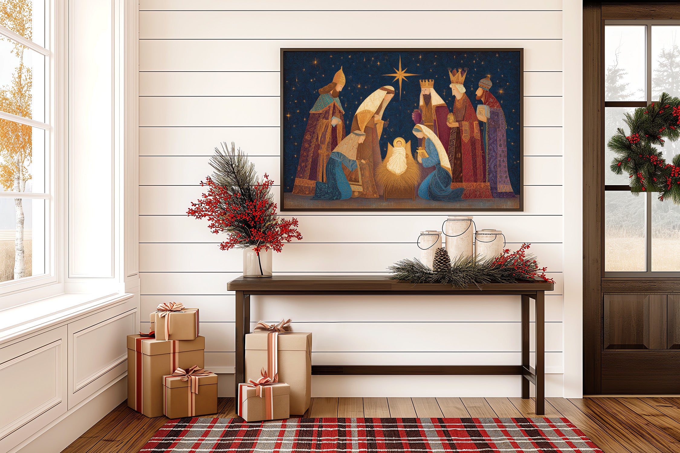 Starlit Kings Follow Golden Light