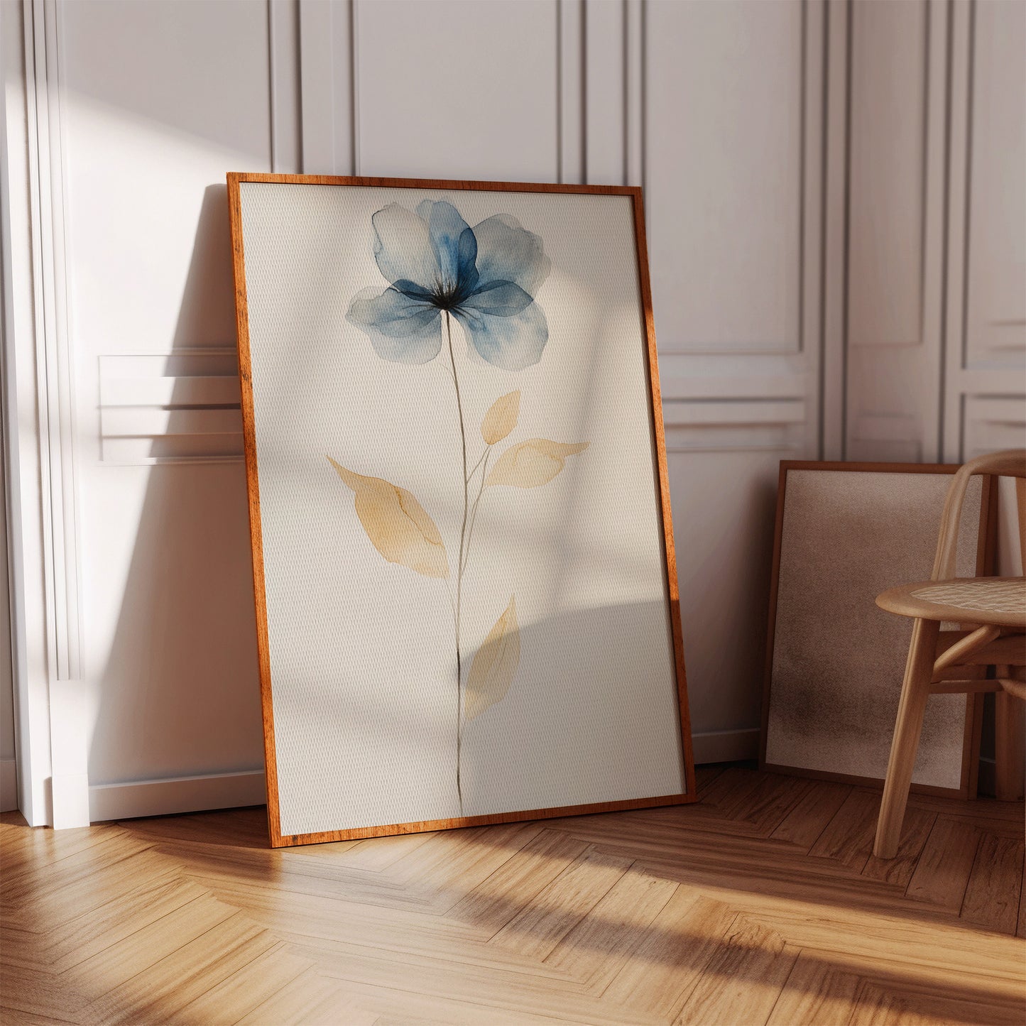Blue Petals Dance With Morning Light