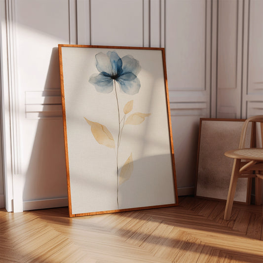 Blue Petals Dance With Morning Light