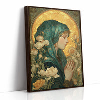 Prayer Among Gilded Peonies