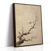 Small Birds Rest On Cherry Blossoms