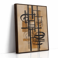 Lines Dance Through Golden Light