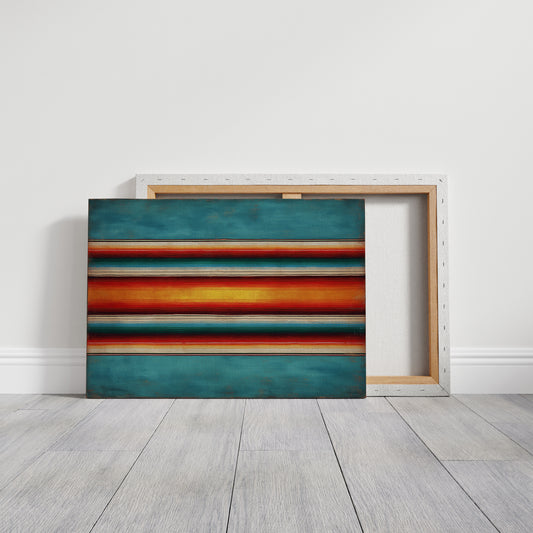 Sunset Stripes Across Desert Horizons