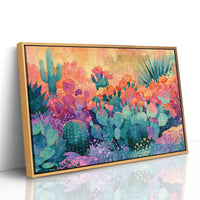 Prickly Pear Bloom, Desert Sunrise