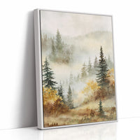 Mist Over Golden Pines