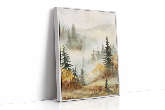 Mist Over Golden Pines