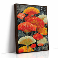 Coral Blooms Dance Against Midnight