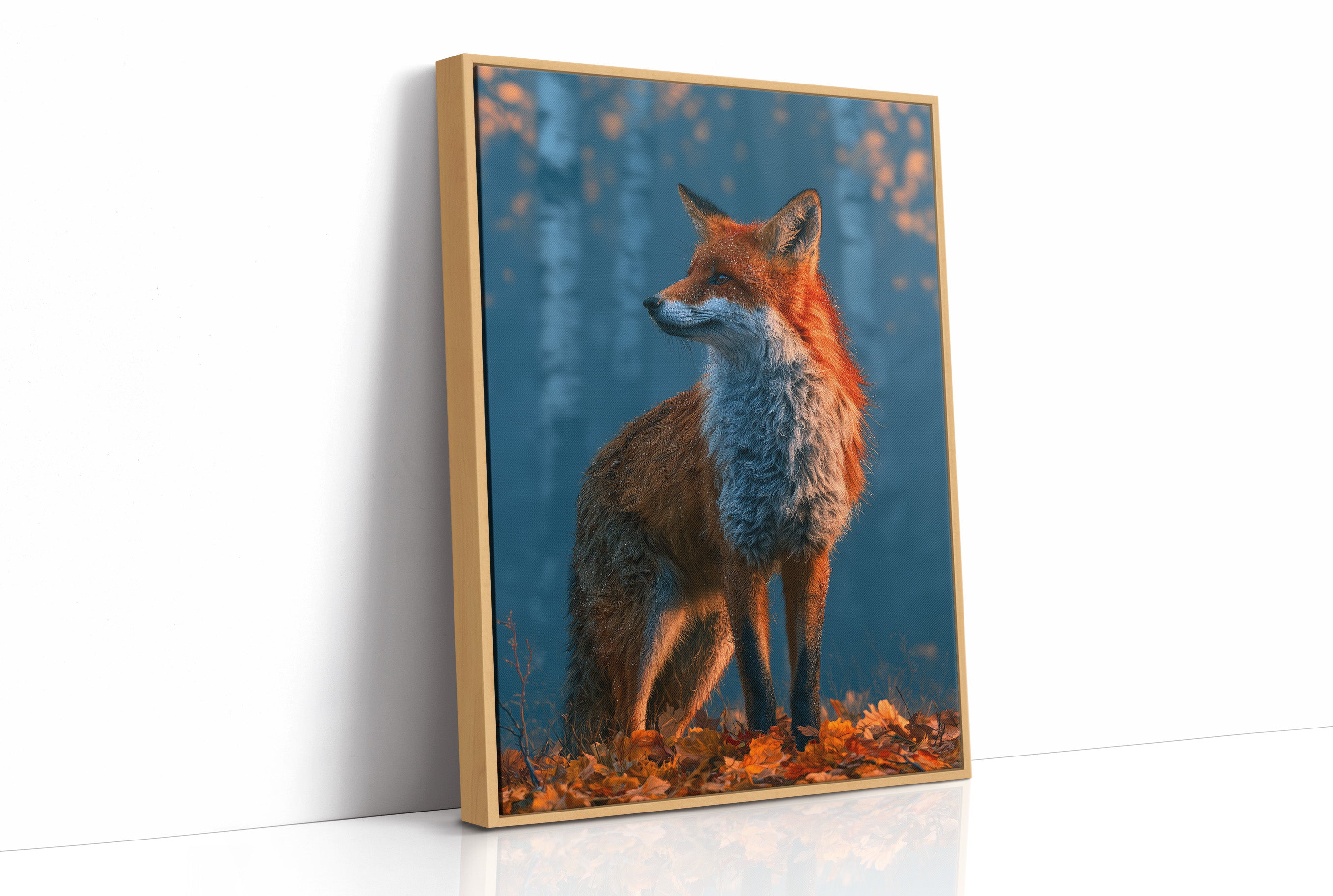 Fox in Frosted Amber Light