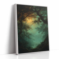 Moonlit Path Through Ancient Trees