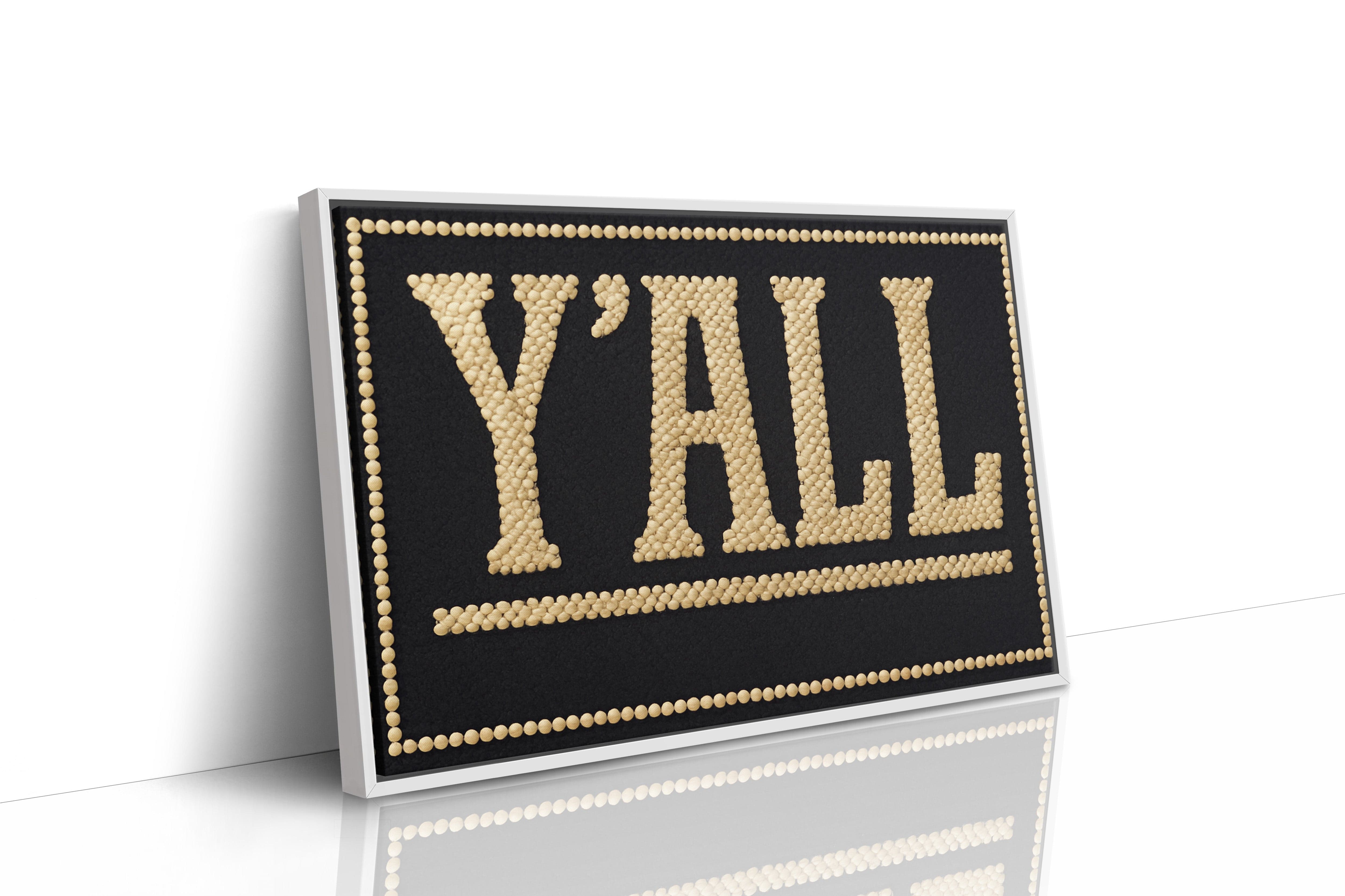 Y’ALL Western Beaded Sign