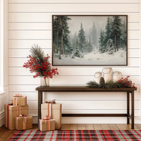 Snow Settles Among Silent Pines