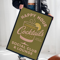 Happy Hour Cocktails Lounge Print