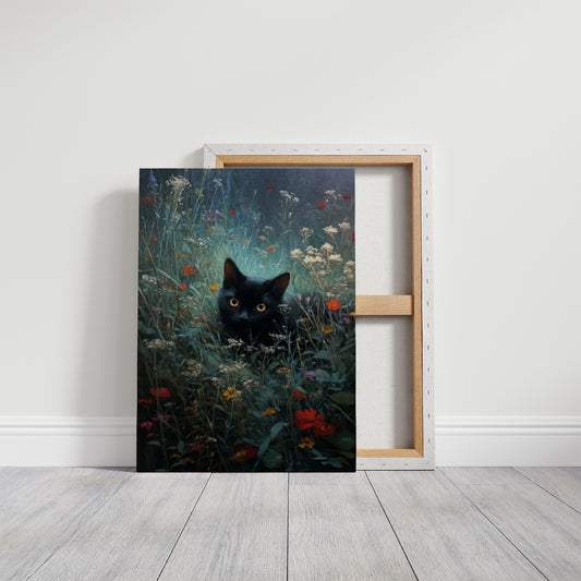 Midnight Prowls Among Wildflowers