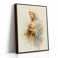 Gentle Flowers Among Watercolor Grace