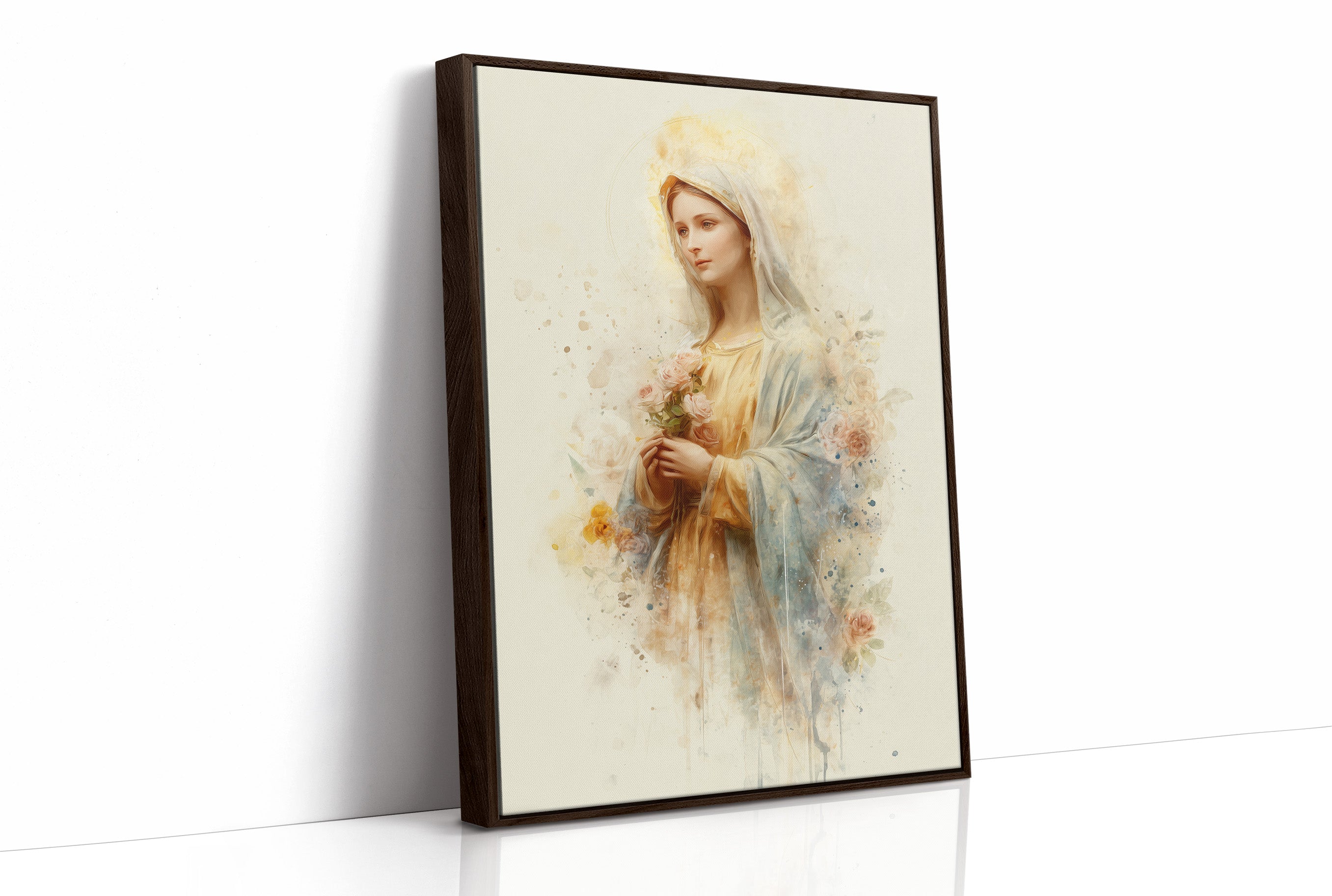 Gentle Flowers Among Watercolor Grace