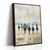 Silhouettes on the Morning Track