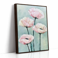 Poppies on a Pale Sage Sky