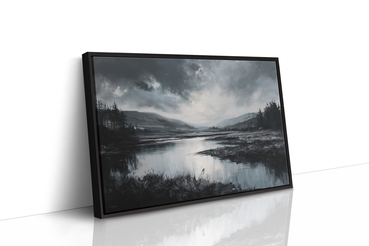 Quiet Valley Beneath Storm Clouds