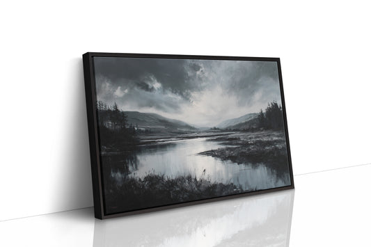 Quiet Valley Beneath Storm Clouds