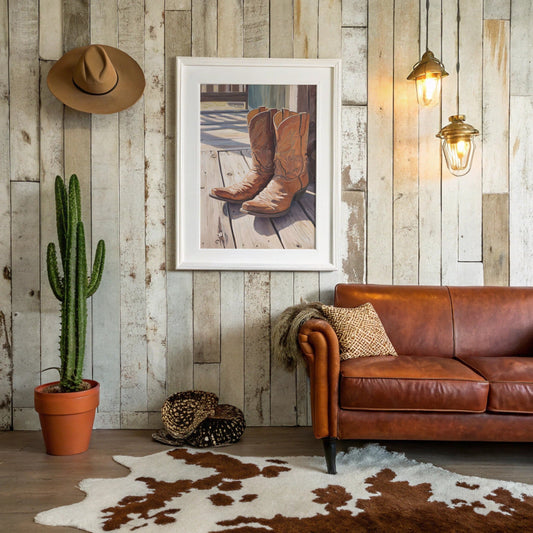 Leather Stories Rest On Sunlit Porch