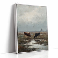 Beneath Clouds, Cows Repose