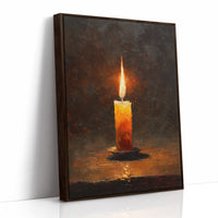 Amber Flame Against Darkness Waits