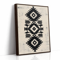 Distressed Black Aztec Arrow Medallion