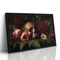 Roses Bloom Against Mortality's Canvas