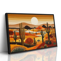 Saguaros Dance Under Desert Sunset