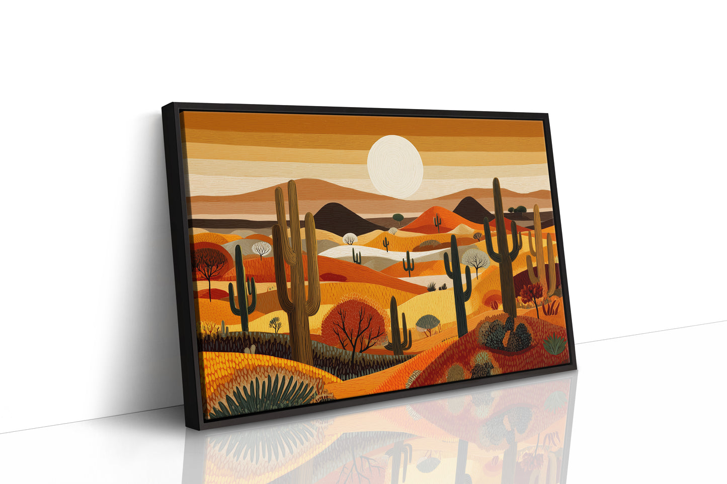 Saguaros Dance Under Desert Sunset