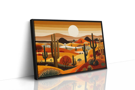 Saguaros Dance Under Desert Sunset