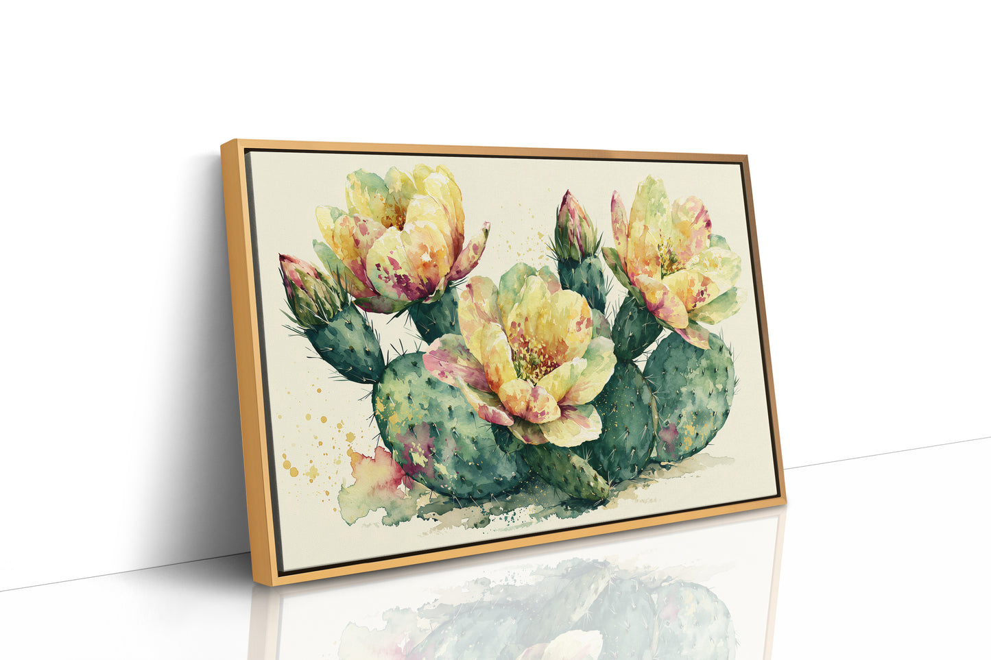 Prickly Pear in Golden Bloom