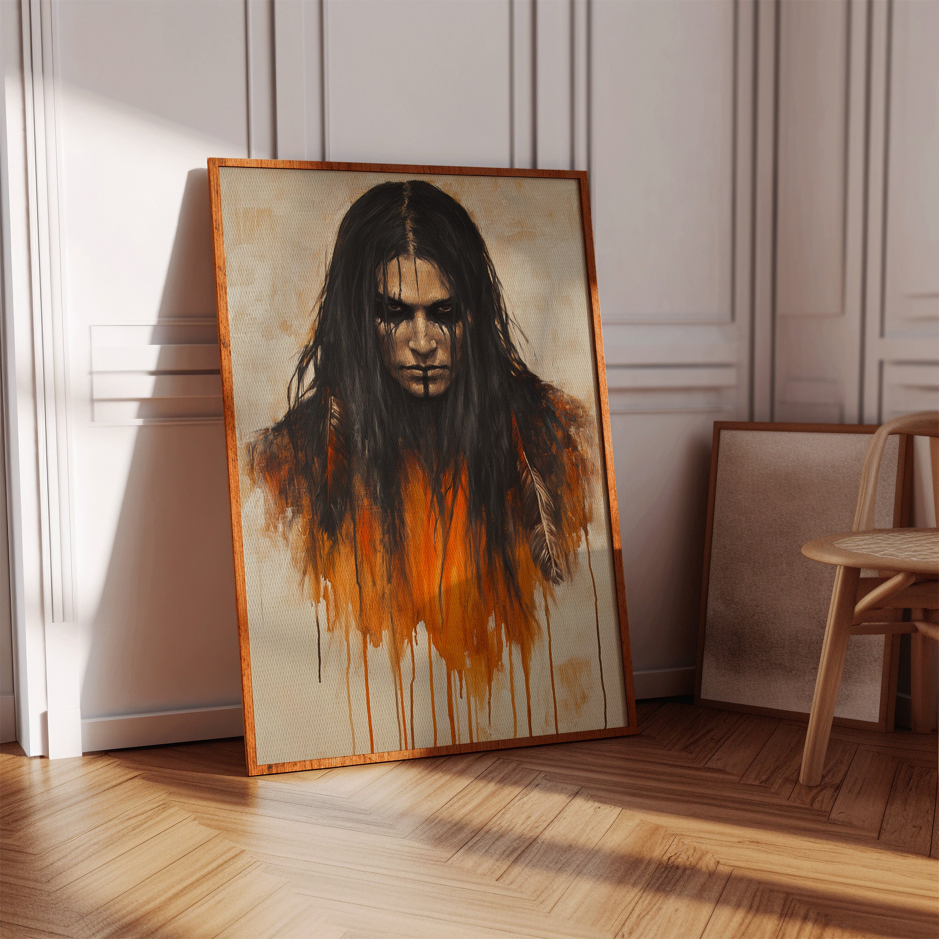 Ember Stare Warrior Portrait